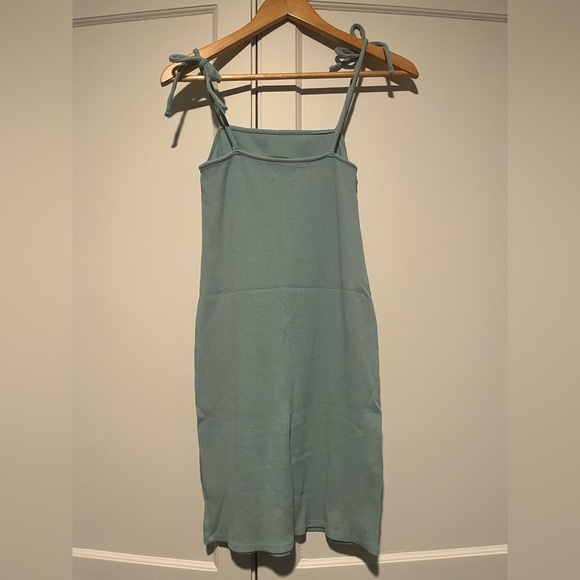 Wild Fable Green Ribbed Body Con Dress - Picture 2 of 3
